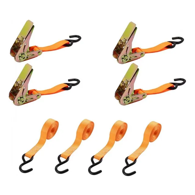 Set 4 Cuerdas Correas De Ajuste De Carga Con Racha 4,6 Mtrs