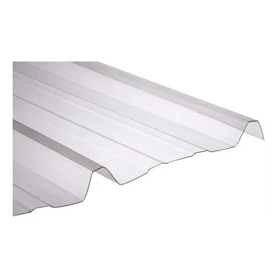 Chapa De Policarbonato Transparente Trapezoidal 3mts 