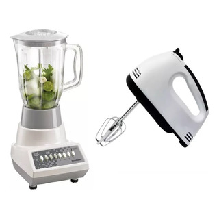 Licuadora Man Vaso De Platico Lpv507+batidora Kumx016w Licuadora Man Vaso De Platico Lpv507+batidora Kumx016w