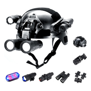 Paintball Helmet With Binoculars And Flashlight Paintball Helmet With Binoculars And Flashlight