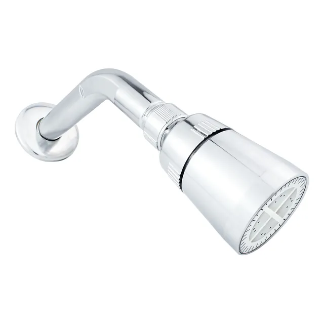 Kit Ducha Cabeza Regadera Brazo Tubo Chapetón Sencilla Pared