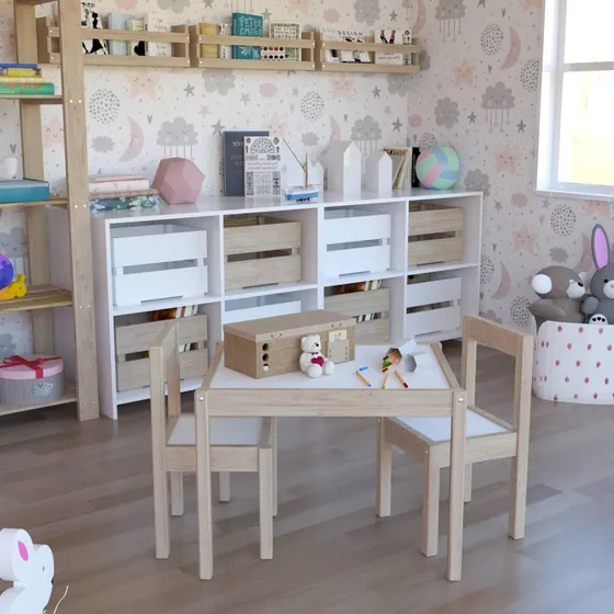Mesa Para Niños Con Silla Infantil 