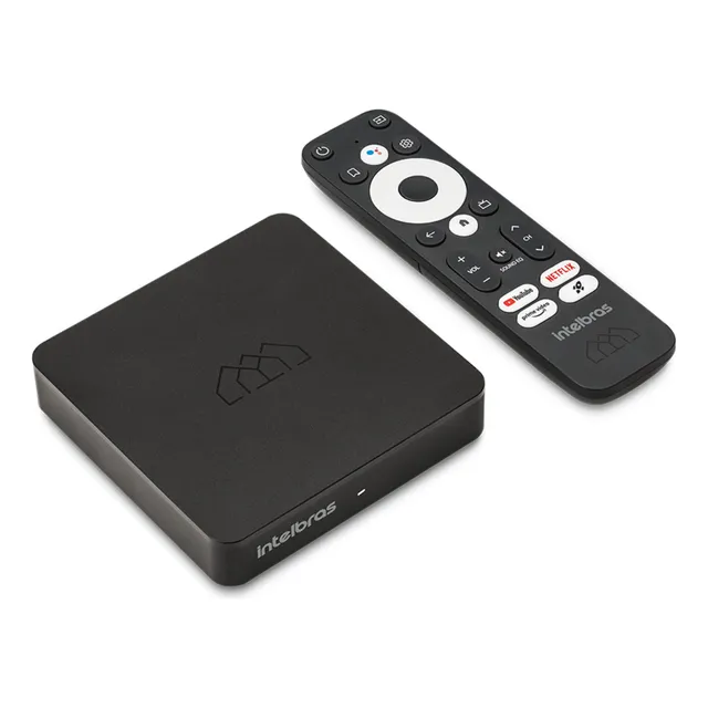 Tv Box  Smart Preto 8gb Ram Pro Controle Voz Universal Hd