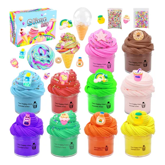 Kit De Helado Para Niñas Y Niños, Regalos De Bricolaje, 10 U