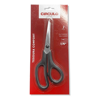 Tesoura Comfort Circulo Aço Inox Tam. 7,75 - 19,8 Cm Tesoura Comfort Circulo Aço Inox Tam. 7,75 - 19,8 Cm