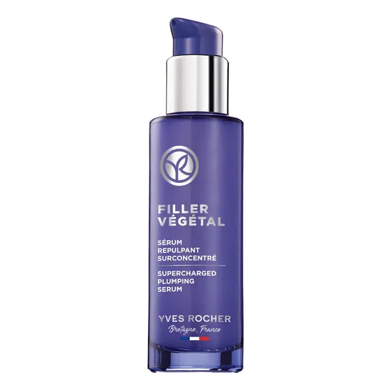 Yves Rocher Serum Rellenador con acido hialuronico Filler Végétal para Día y Noche Todo tipo de piel 30 mL
