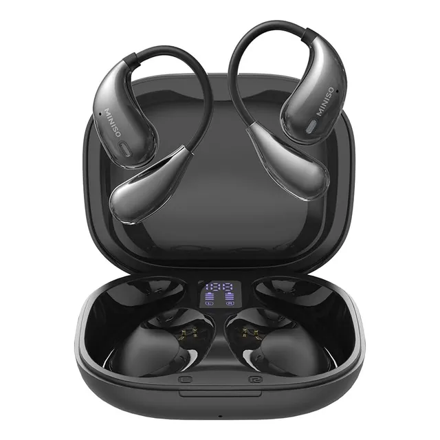 Audífonos Miniso X33 Ai Traducción Auriculares Inalámbricos Ows Auriculares Bluetooth 5.4 Color Negro Compatibles Con 150 Idiomas Traducción Audífonos Ipx5 Impermeable Compatible Con Ios Y Android