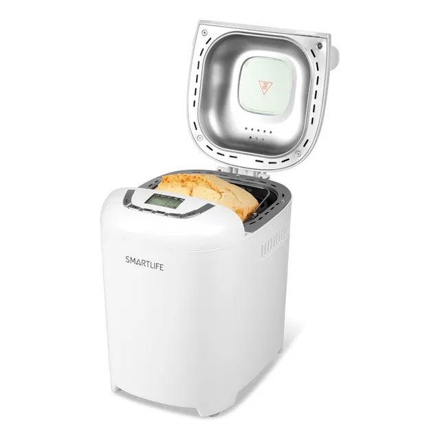 Maquina De Hacer Pan Smartlife 12 Programas Panetera Color Blanco