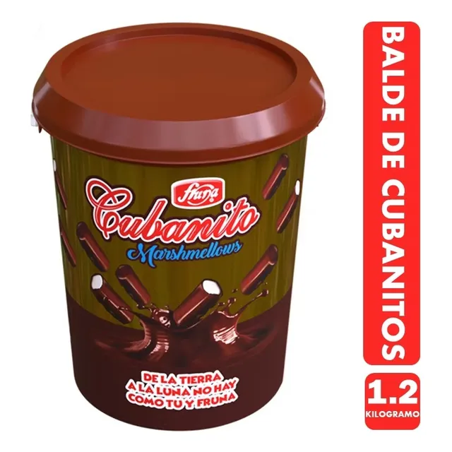 Balde Marshmalow Cubanito 1,2 Kilos