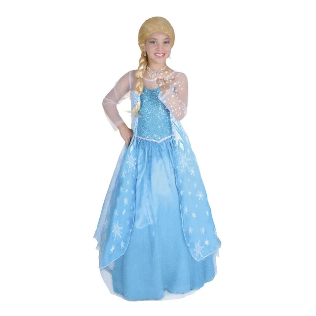 Disfraz Princesa Del Hielo Elsa De Lujo Frozen Para Niñas 