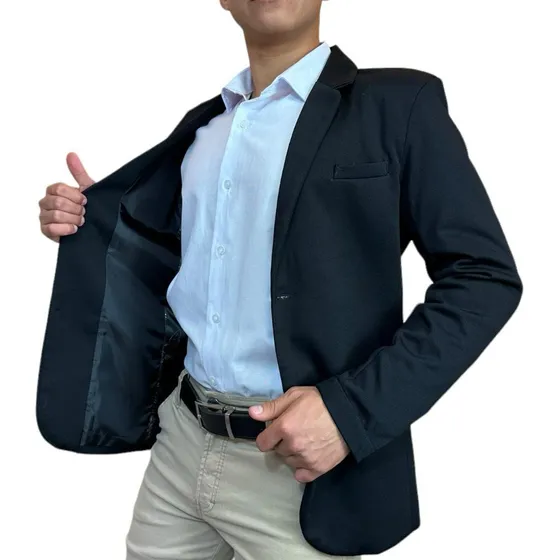 Traje De Chaqueta Traje Elástico Formal Informal Delgado