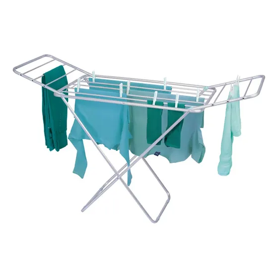 Tender Slim Plegable Alas Extensibles 9.3m Ropa Aluminio Mor
