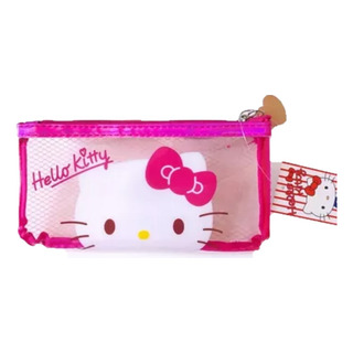 Lapícera Hello Kitty, Lapicera Transparente Malla Rosa Lapícera Hello Kitty, Lapicera Transparente Malla Rosa