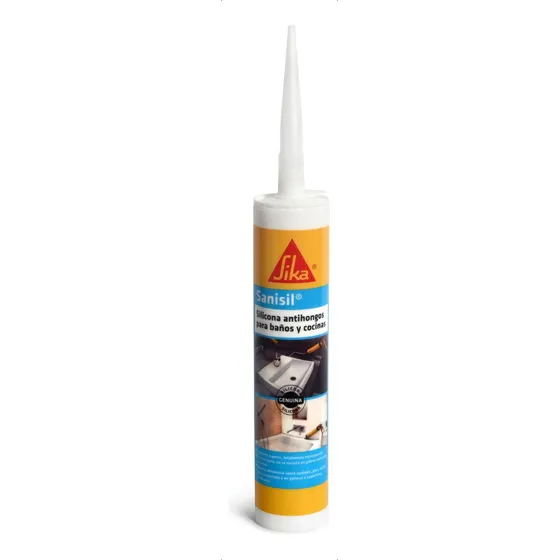 Silicona Transparente Baño Y Cocina Sanisil 280ml Sika