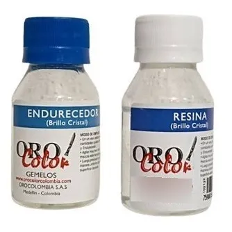 Gemelos Oro Color 60 Cc ( Resina- Endurecedor)