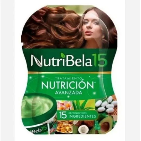 12 Sobres Nutribela15 Tratamiento Hidratante Para El Cabello