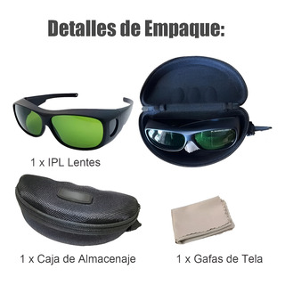 Lentes Protección Láser Ipl 200nm-2000nm Gafas Protectora Lentes Protección Láser Ipl 200nm-2000nm Gafas Protectora