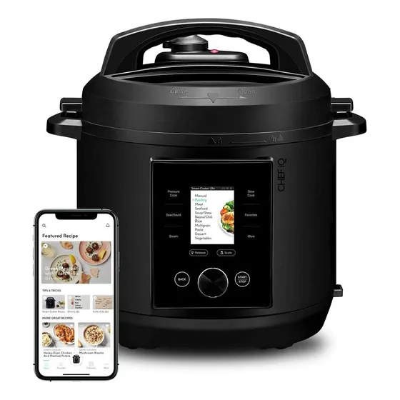 Multiolla Presion Rápida 10 Funciones Inteligente Iq Chefman Color Negro Frecuencia 60