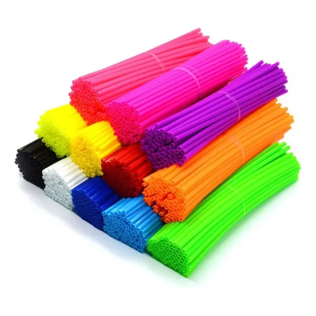Kit Cubre Rayo Para Moto Bicicleta Varios Colores Spoke Skin