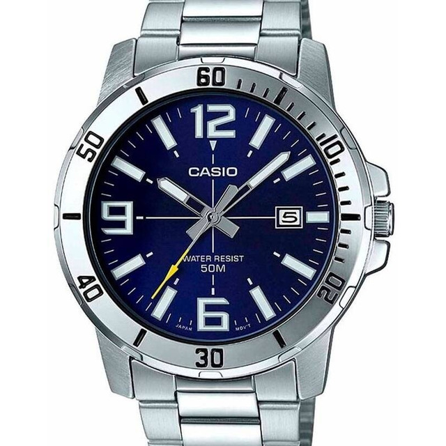 Relógio Casio Collection Masculino Prata Mtp-vd01d-7evudf-br Relógio Casio Collection Masculino Prata Mtp-vd01d-7evudf-br