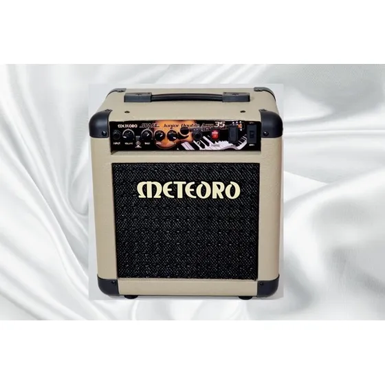 Cubo Amplificador Meteoro Space Jr 35 50w Rms Violão Teclado Cor Creme 127/220V