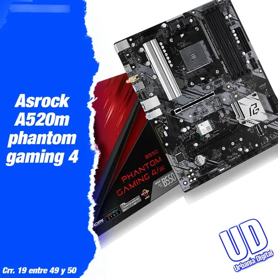 Tarjeta Madre Gamer Gaming Asrock B520 Phantom Ryzen Am4