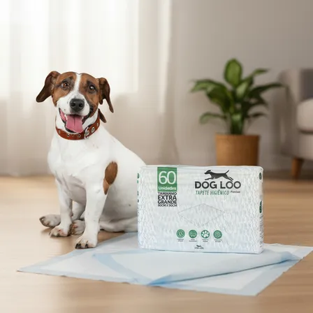 Tapete Higiênico Premium Dog Loo 60x90cm 60 Unidades Branco