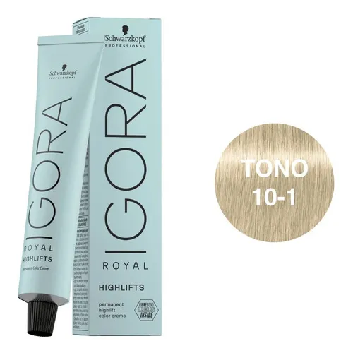 Tinte Profesional Permanente Igora Royal Schwarzkopf 60ml Tono 10-1