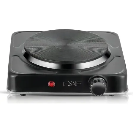 Anafe Electrico Una Hornalla 1000w Raf Color Negro