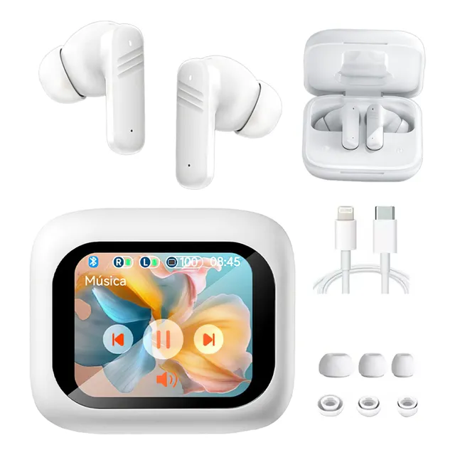 Audífonos Con Pantalla Bluetooth Inalámbricos Gamer Anc Enc