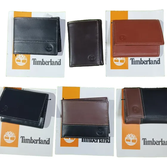 Cartera Billetera Caballero Timberland Originales Cuero