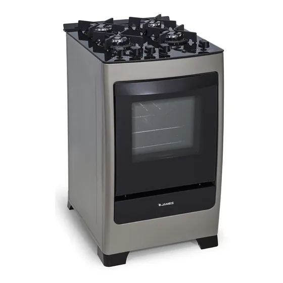 Cocina James C 700 V Titanium Supergás Mesa Vidrio