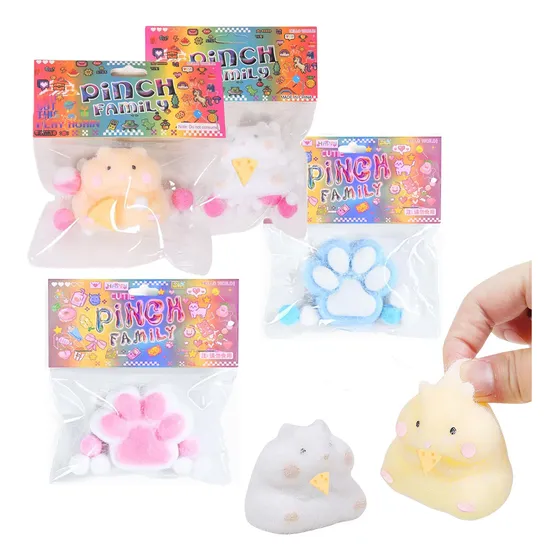 4pc Hamster Y Garras De Gato Squishy Squeeze Toy Fidget Toy