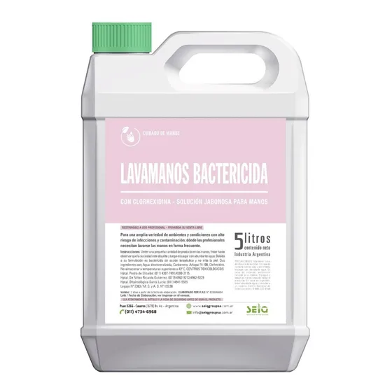 Jabon Liquido Manos Bactericida Con Triclosan Desinfectante