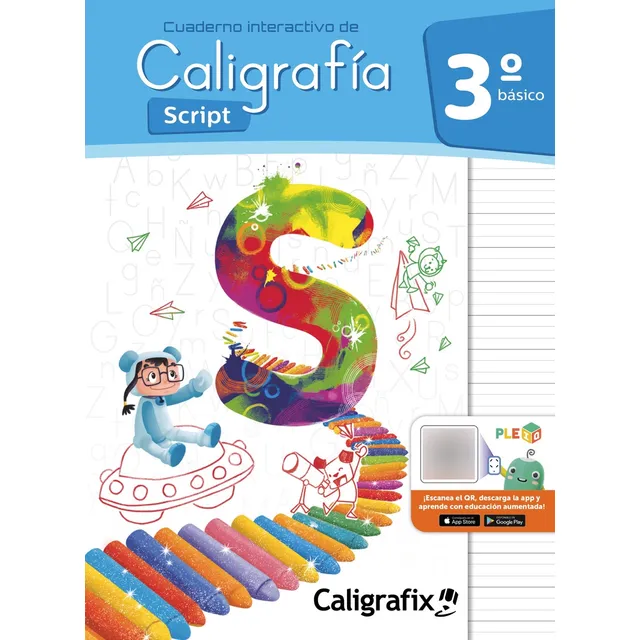 Caligrafia Script 3 Basico Caligrafix Tapa Pasta Blanda