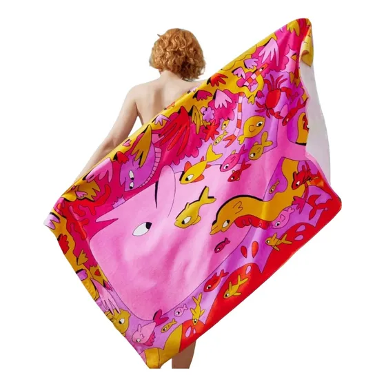 Toalla 100% Algodón Suave 178x89cm Baño Playa Extra Grande