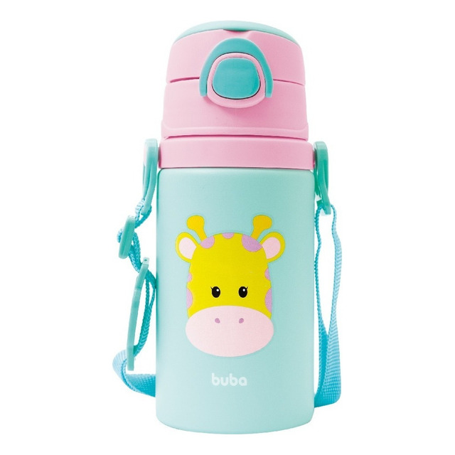 Garrafinha De Alumínio Animal Fun Girafa Bpa Free Buba Garrafinha De Alumínio Animal Fun Girafa Bpa Free Buba