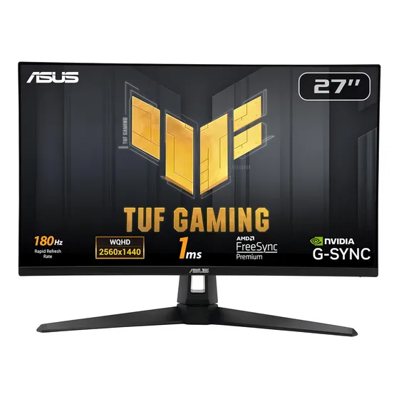Monitor Asus TUF Gaming VG27AQ3A, 27", QHD, 180Hz, Panel Fast IPS, 1ms, Freesync Premium, compatible G-Sync