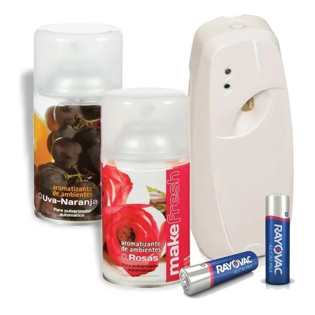 Dispenser Aromatizador + 2 Fragancias Make Fresh + 2 Pilas