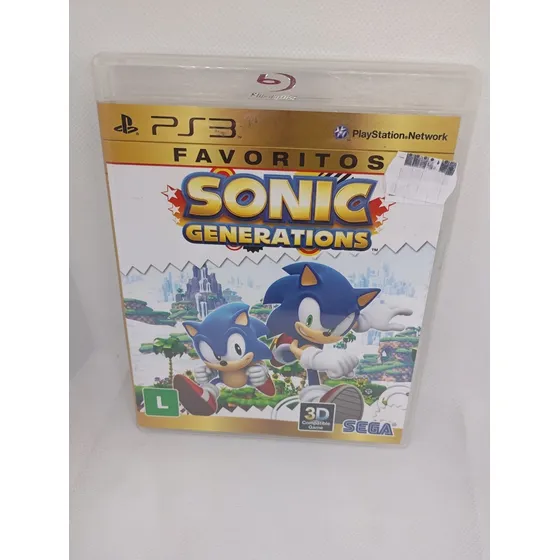 Jogo Sonic Generations Ps3 Midia Fisica - Seminovo