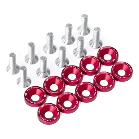Arandelas Anodizadas Aluminio Ftx Moto Auto 6mm X10u Colores