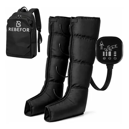 Bota Recuperadora Massageadora Perna Confortável 4 Modos 220v Preto