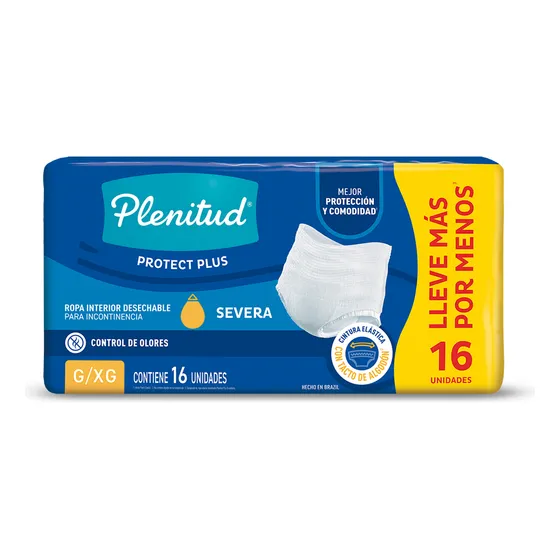 Pañales para adultos Plenitud Plus Roupa Íntima Descartável G/XG x 16 u