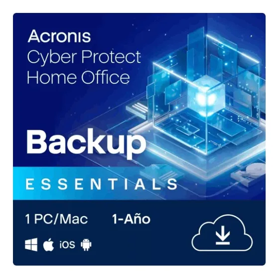 Acronis Cyber Protect Home Office Essential  1 Pc  1 Año