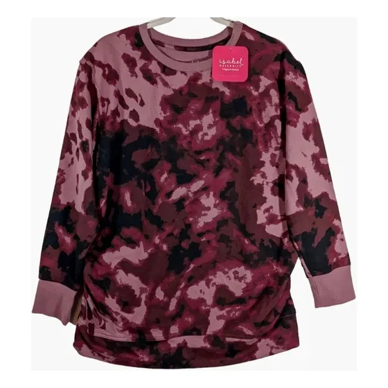 Sweater Rojo Negro, Mujer, Talla L, Marca Isabel