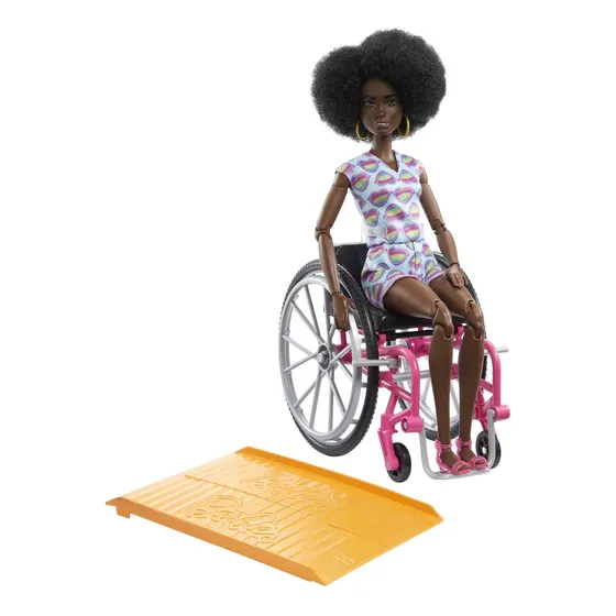 Muñeca Barbie Con Silla De Ruedas Y Rampa, Juguetes Para Niñ