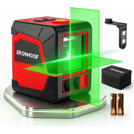 Nivel Laser Verde 2 Linhas Autonivelamento 20m 2 Bateria