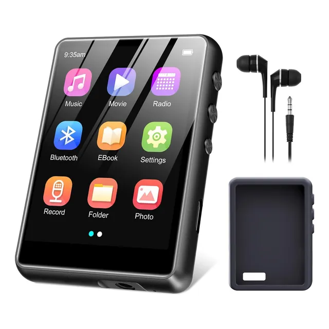 Reproductor Mp3 Bluetooth 5.3 color negro Swofy M4-64GB MP3 Player