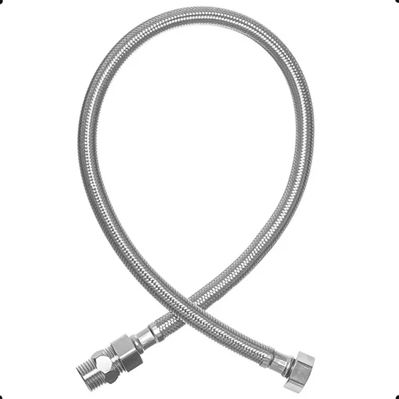 Engate Macho Fêmea Mangueira Flexível Trançado Aço Inox 60 Cm Swanton