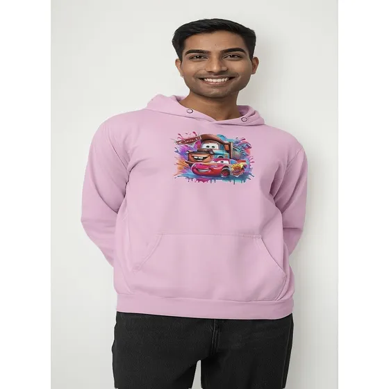 Moletom Capuz Carros  Relâmpago Mcqueen Blusa  Flanelado